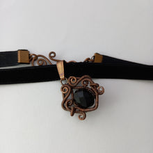 Load image into Gallery viewer, PHOENIX copper black choker
