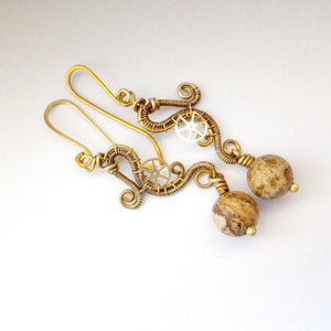 JUPITER PRINCESS steampunk earrings
