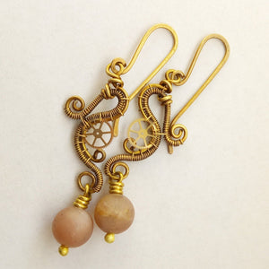 PLUTO PRINCESS steampunk earrings