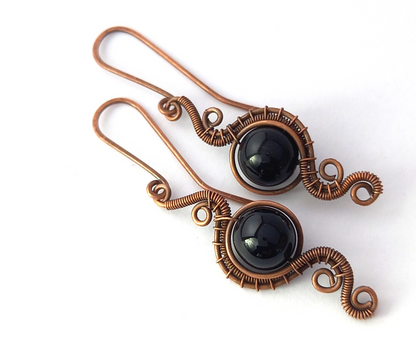 PHOENIX copper turmaline earrings